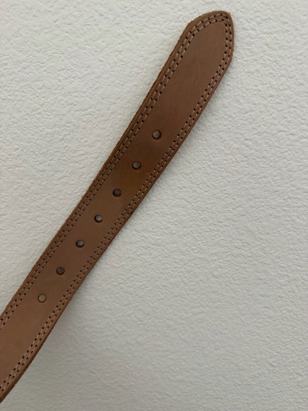 Columbia Tan Leather Belt with Silver Buckle - Picture 5 of 7